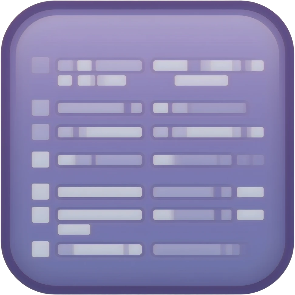 Purple color 2D render iPhone emoji png of a detailed Computer UI pop ups emoji