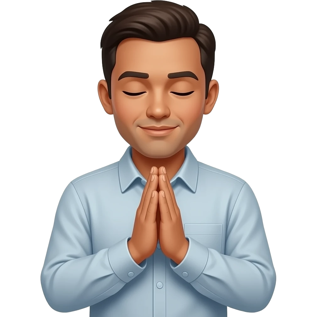 A person saying something is significant to say a prayer daily emoji