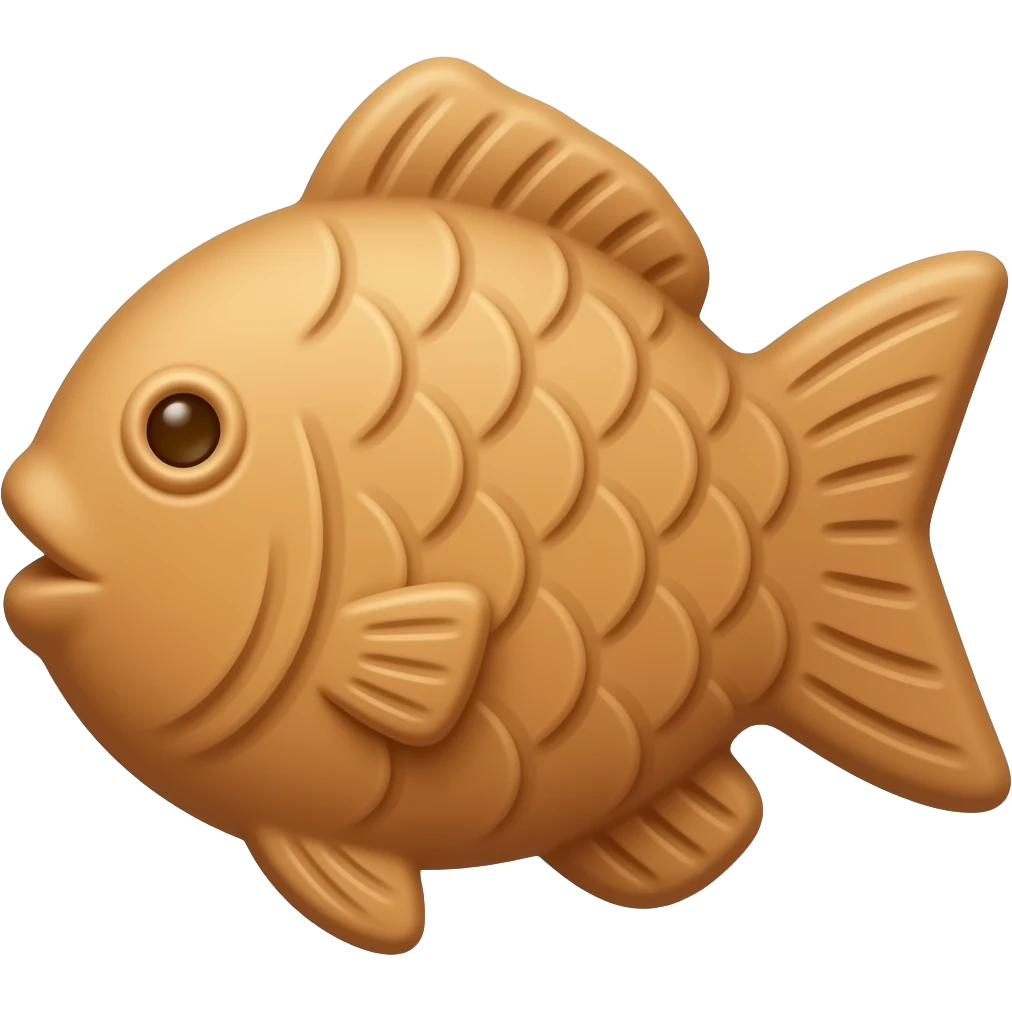 taiyaki, no face emoji