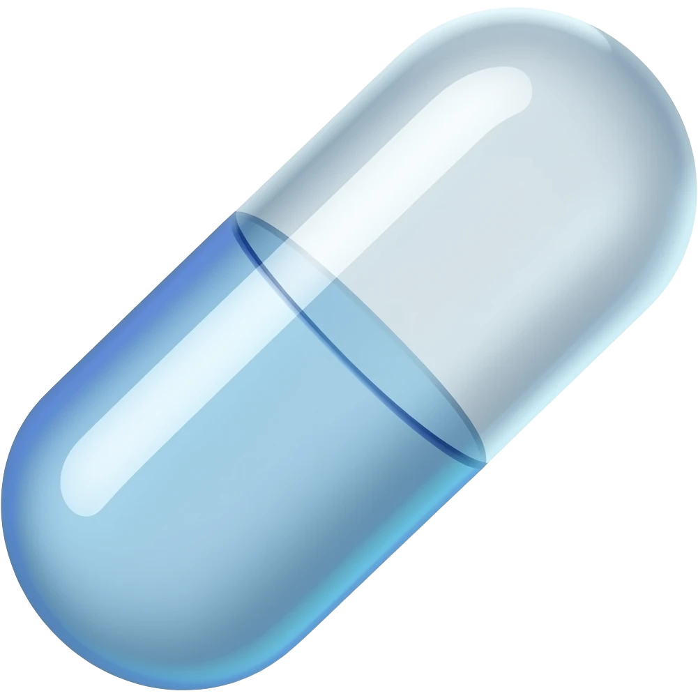 Invisibility pill emoji