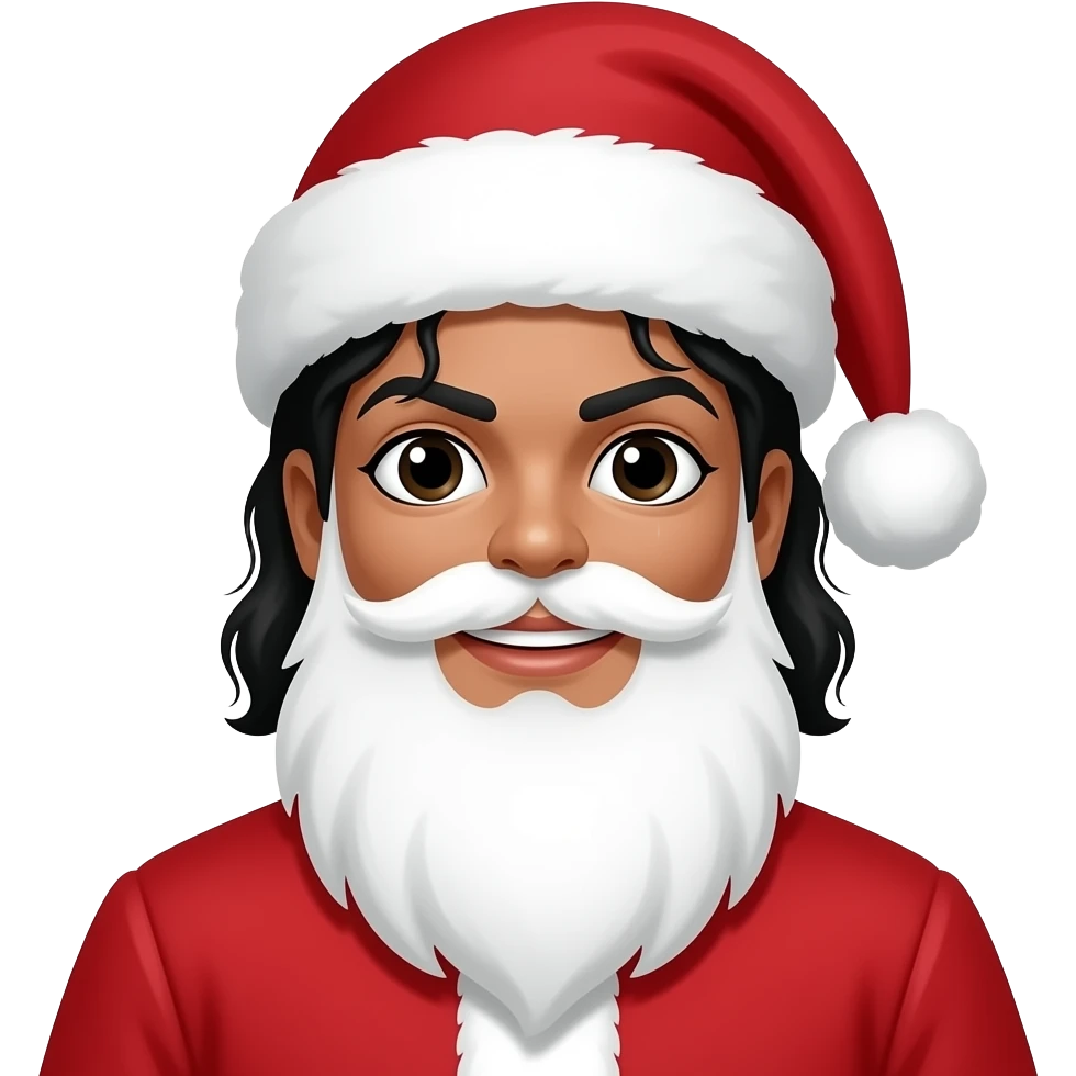 Michael Jackson as santa emoji