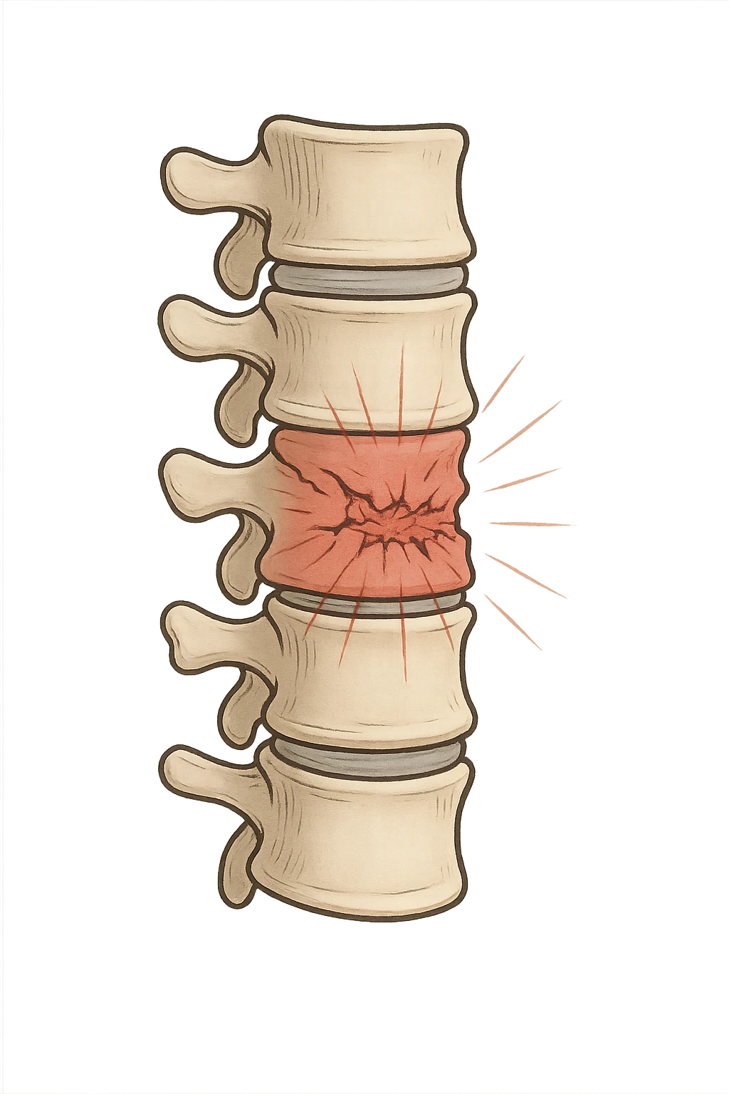 Compressione della colonna vertebrale emoji