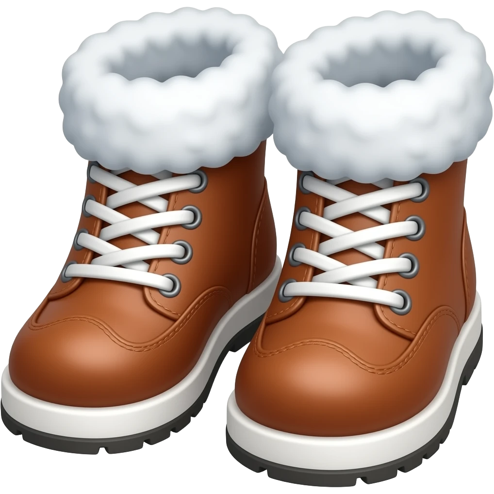 winter shoes emoji