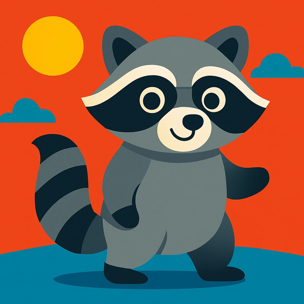 Raccoon emoji