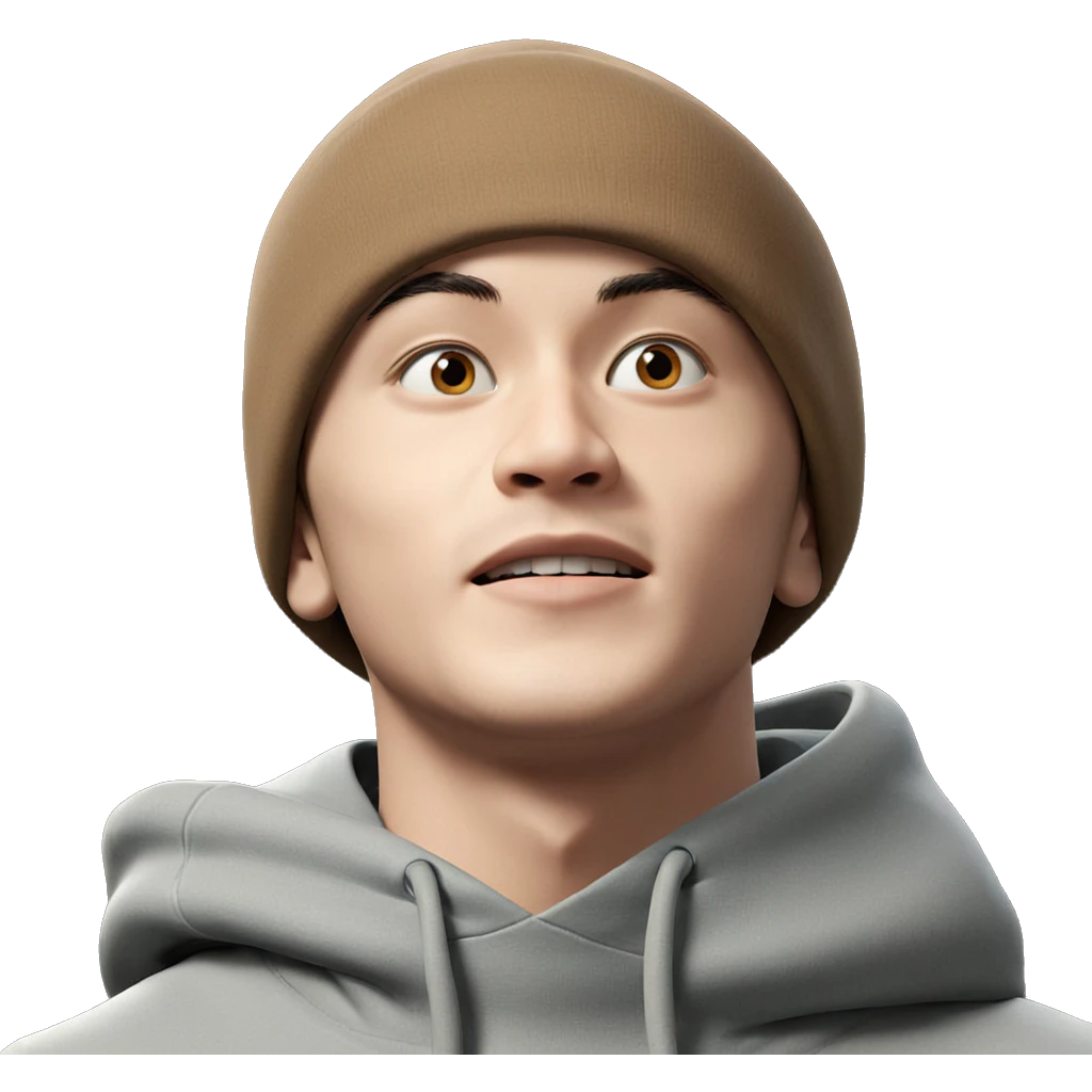 mysterious boy in hoodie emoji