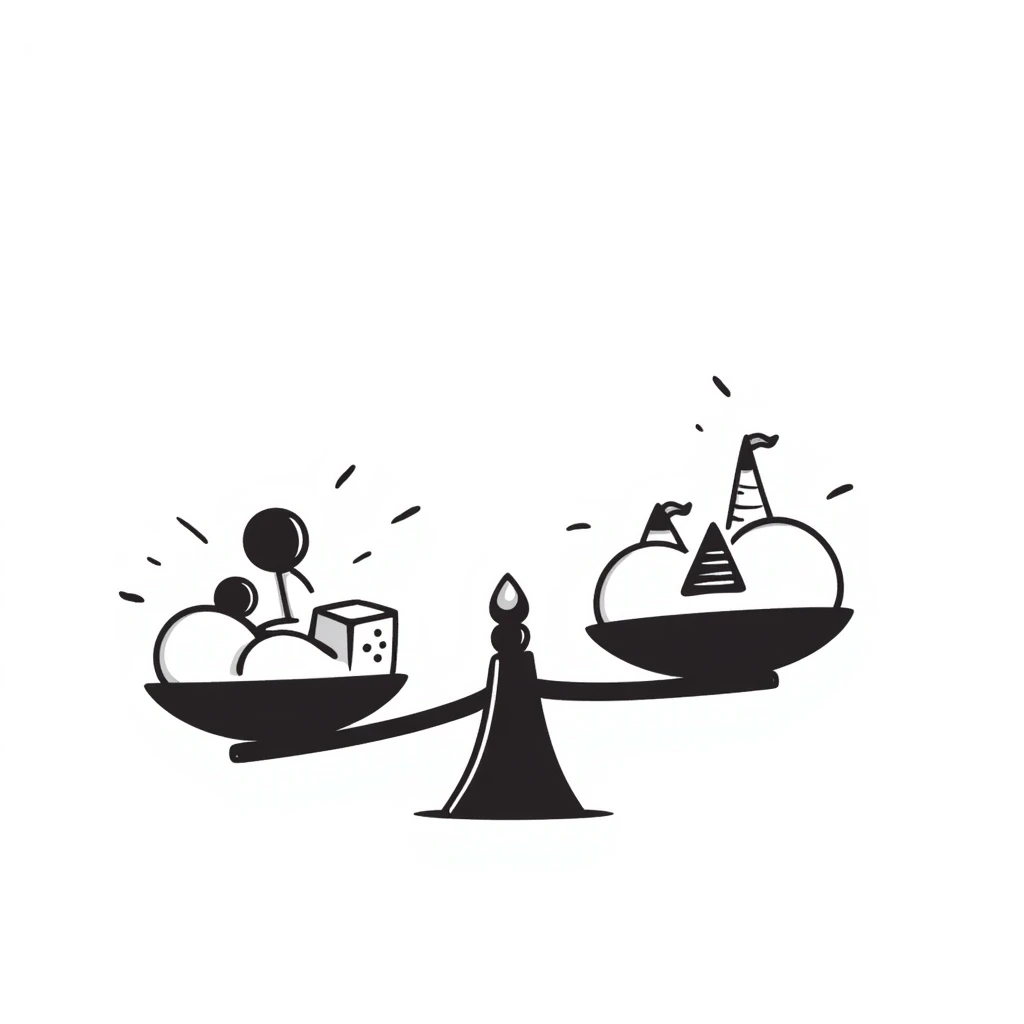 A balance scale emoji