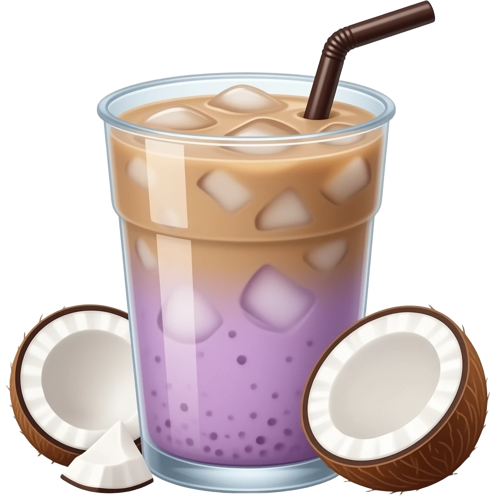 Ube Coconut Latte emoji