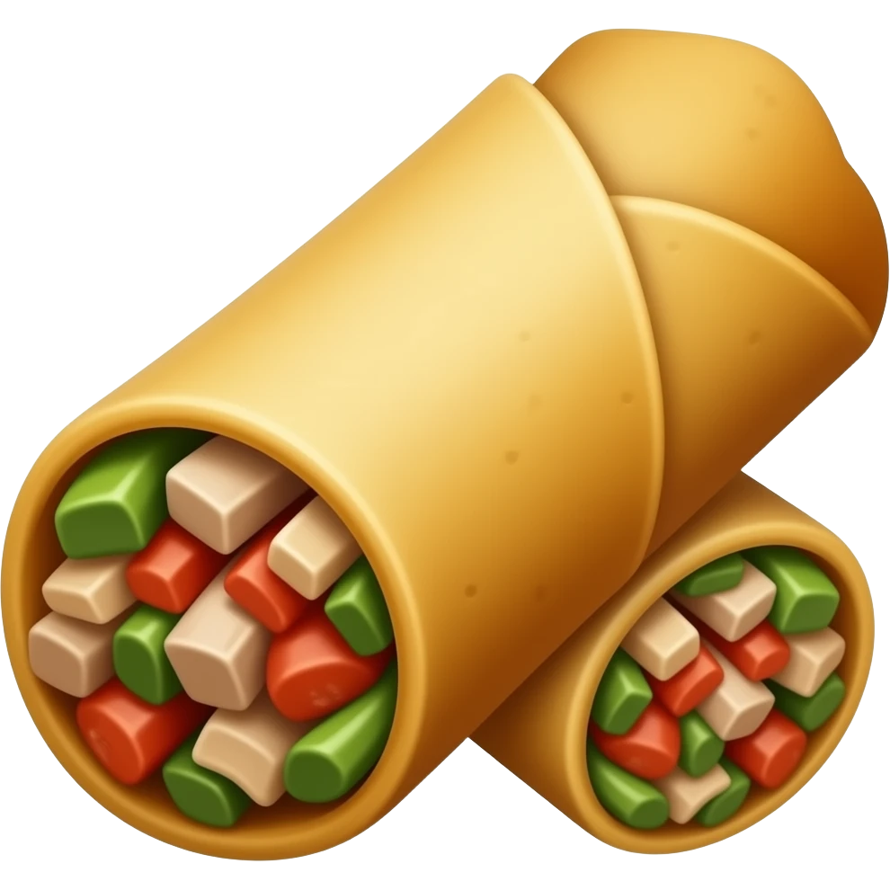 cantonese spring rolls emoji