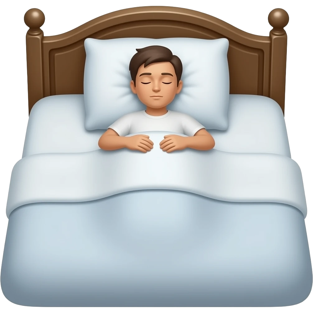 durmiendo en la cama silueta emoji