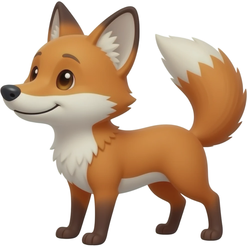 Create a fox dabbing emoji