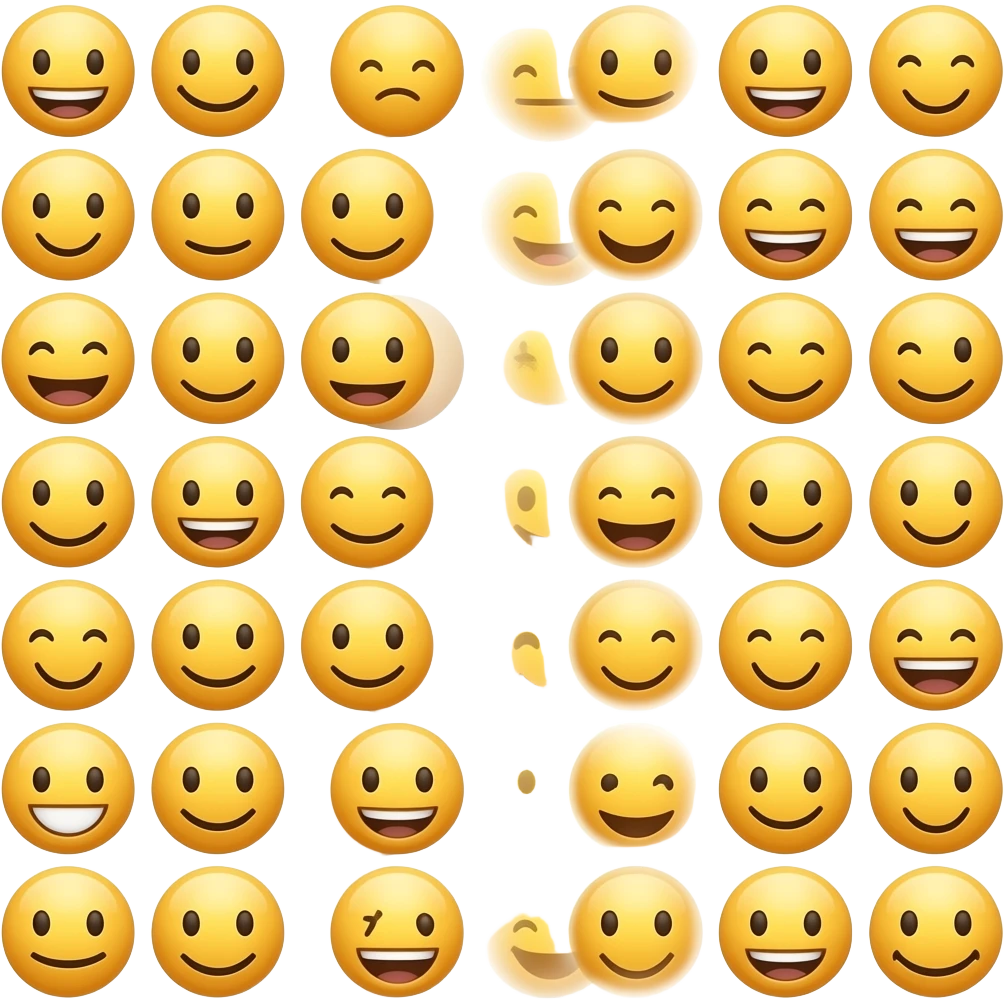 Tạo một emoij 100 khuôn mặt này 😀 emoji