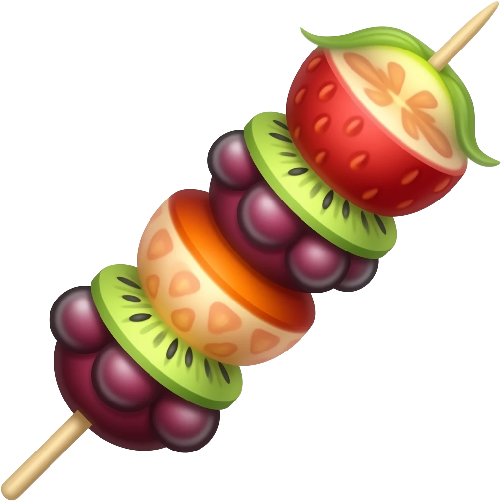 Fruit kebab emoji