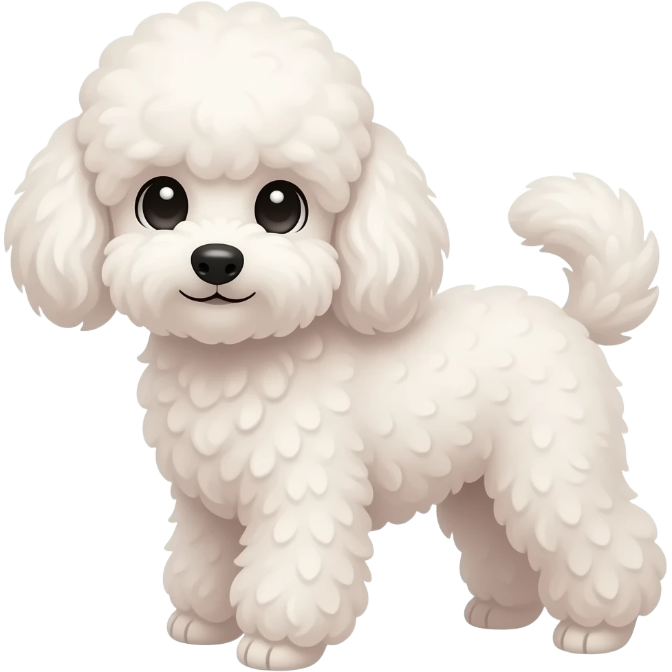 Kawaii caniche emoji