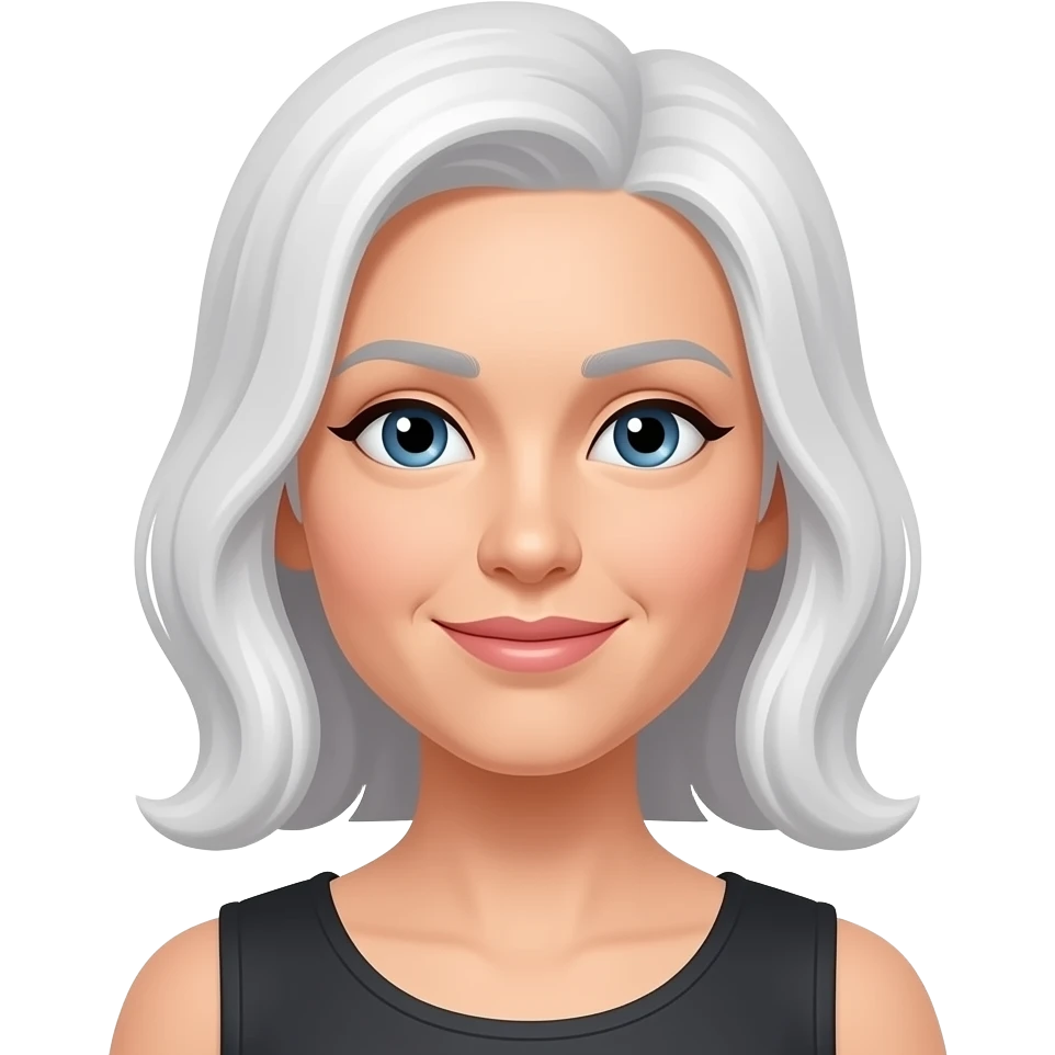 Her hairs must be white emoji