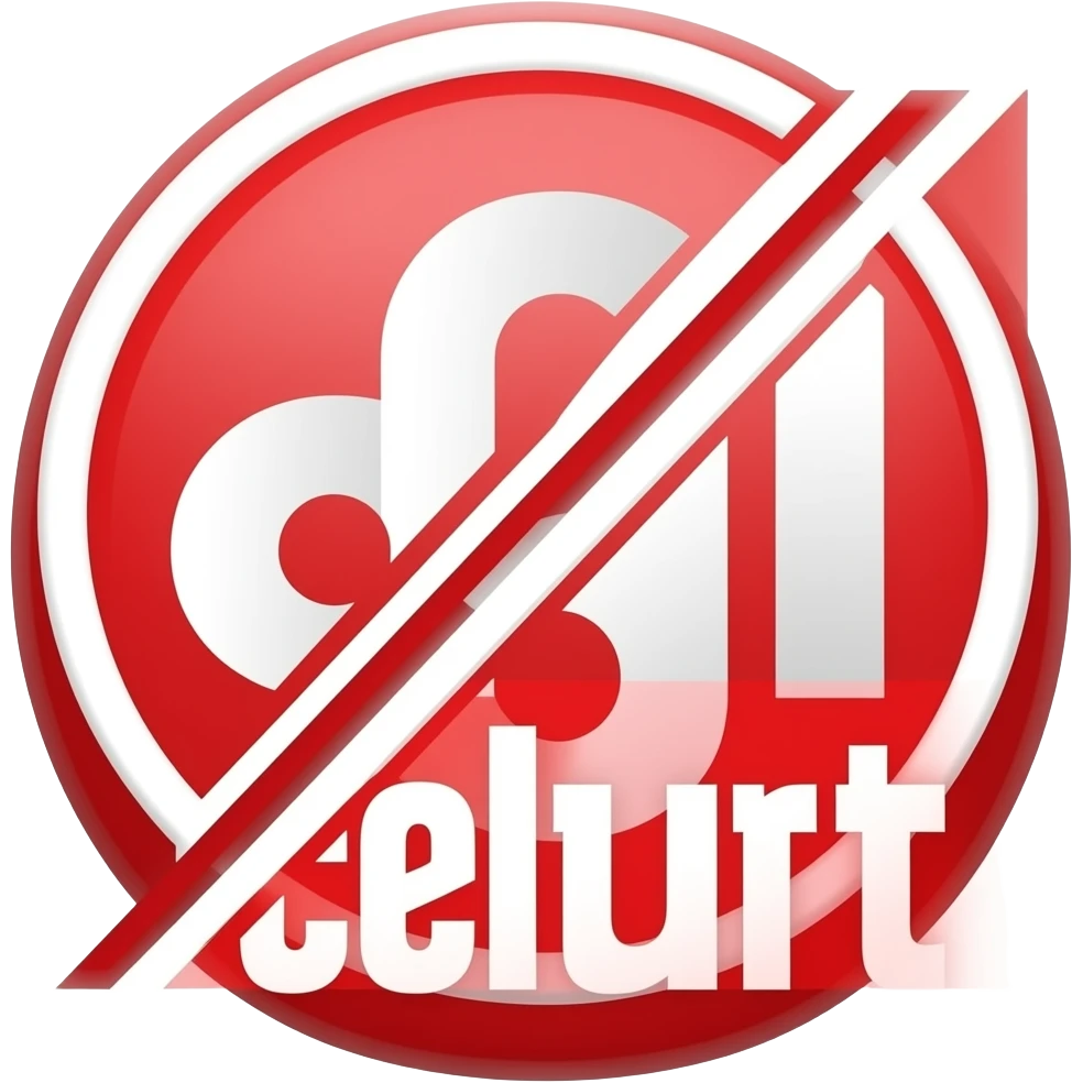 Buatkan logo parang dan celurit ada yang geser kiri dan kanan dibuat warna merah dan realistis emoji