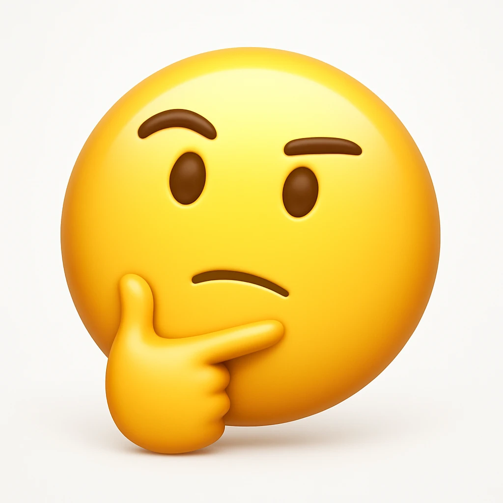 Convert the uploaded image into a 3D Apple-style emoji — preserve the key shapes, colors, and overall composition of the original image. Simplify the forms into clean, rounded cartoon-style elements while keeping the subject recognizable. Apply glossy textures, soft lighting, smooth shading, and render everything in Apple emoji style on a clean white background



 emoji