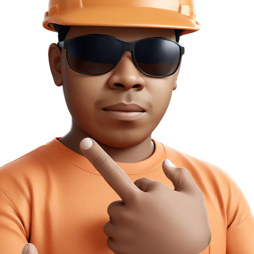 cool boy in hardhat emoji