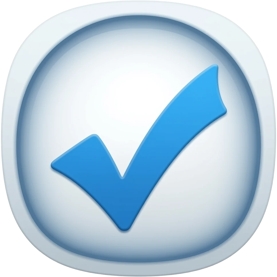 Синия галочка в тг emoji