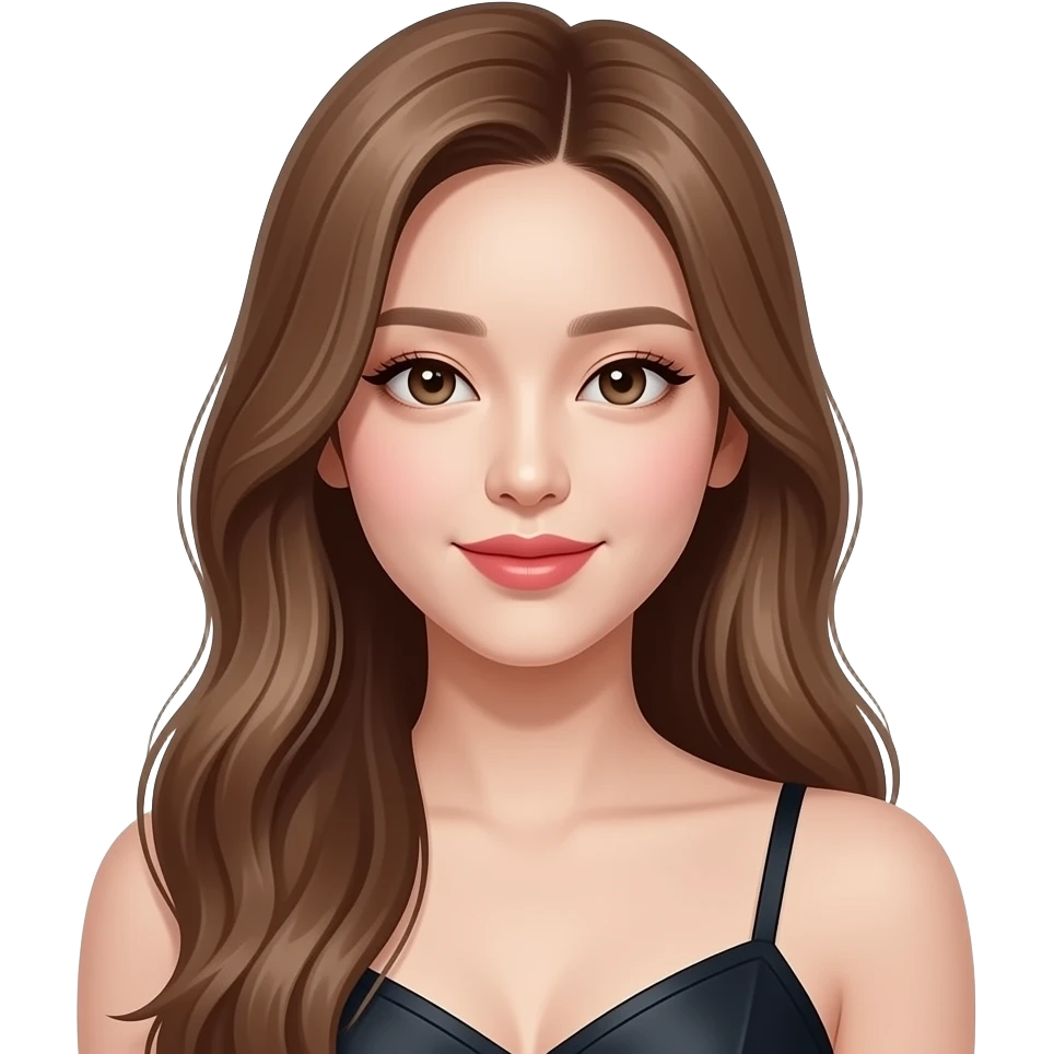 La chanteuse coreenne Rosé des black pink emoji