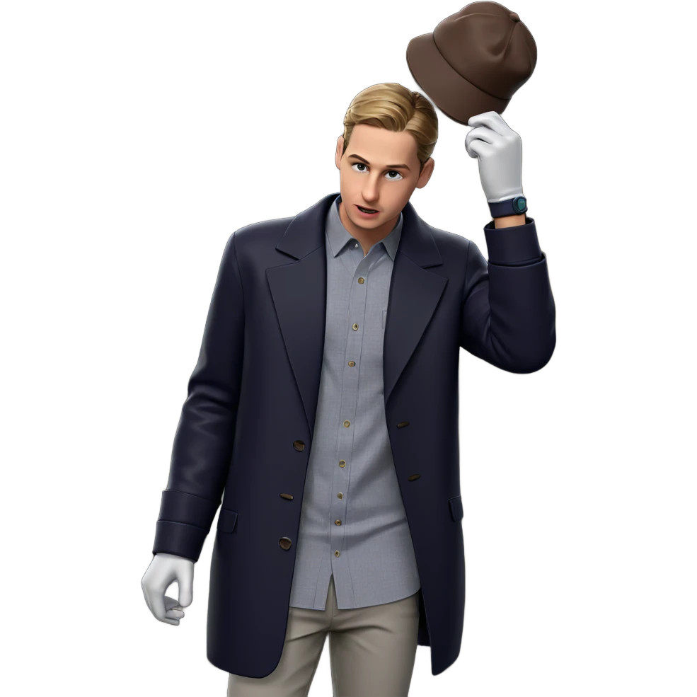 boy in hat with gloves emoji