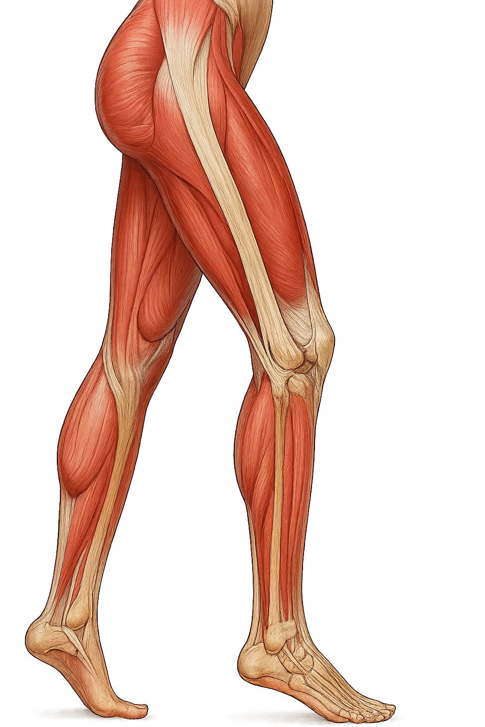 FOTO IDENTICA PRENDI SPUNTO DALLA FOTO E FAMMI A LIVELLO ANATOMICO LA GAMBA IN SOVRACCARICO emoji