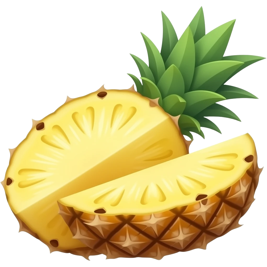 cut pineapple emoji