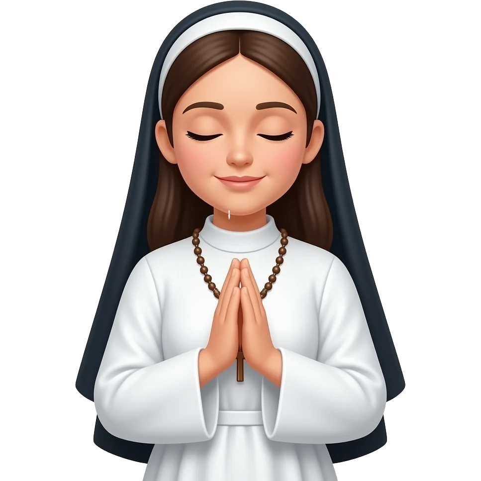 Catholic Woman Praying emoji