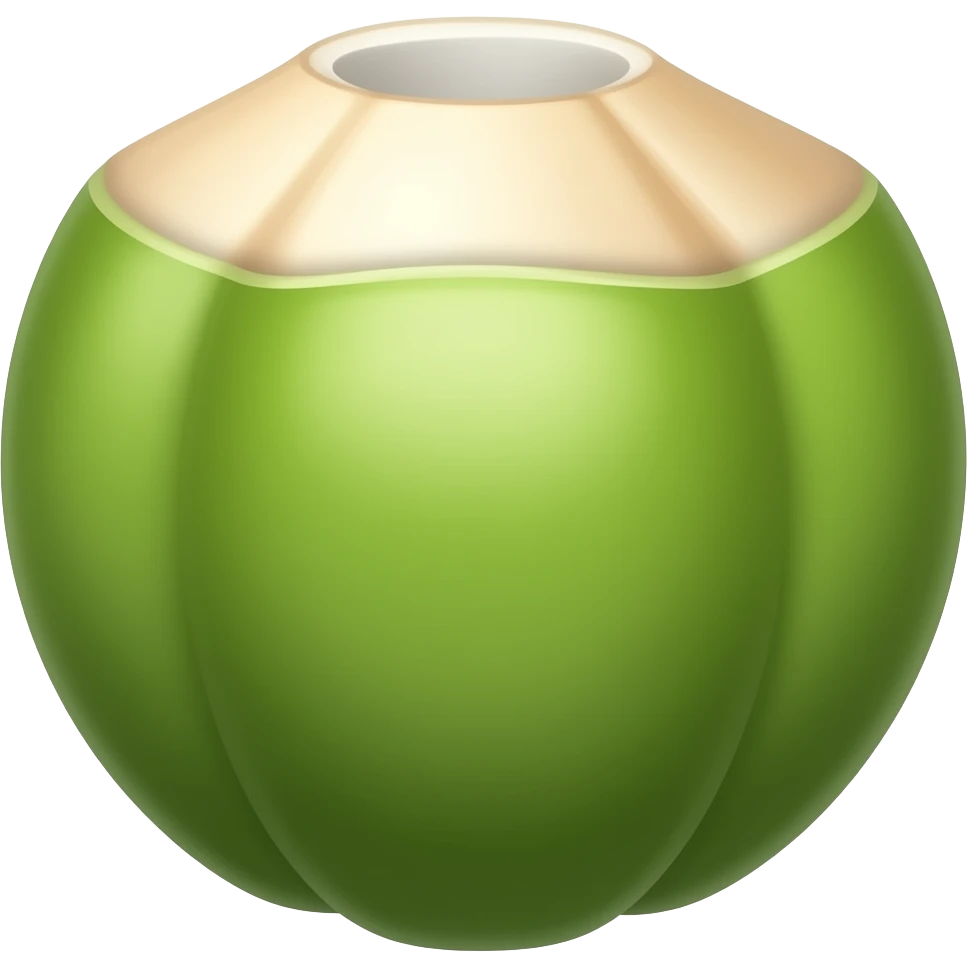 Green coconut but not break emoji