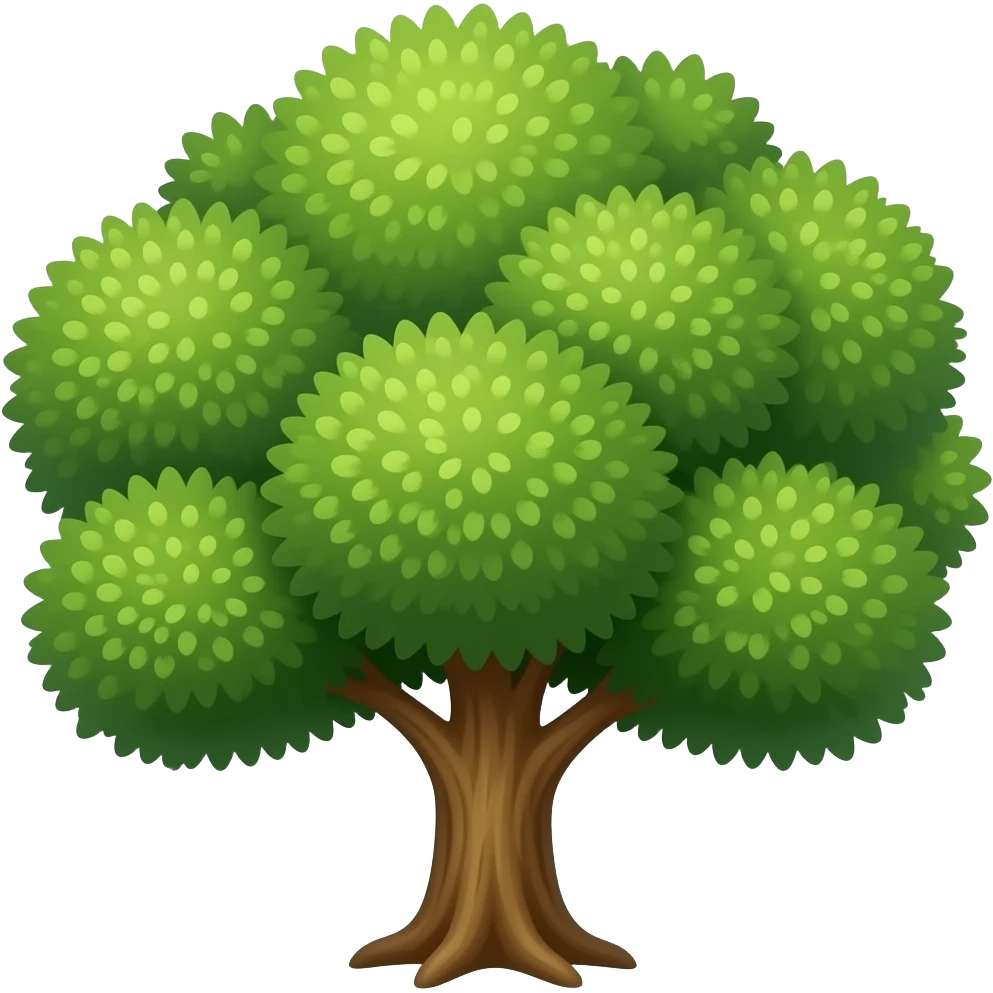 a rich tree emoji