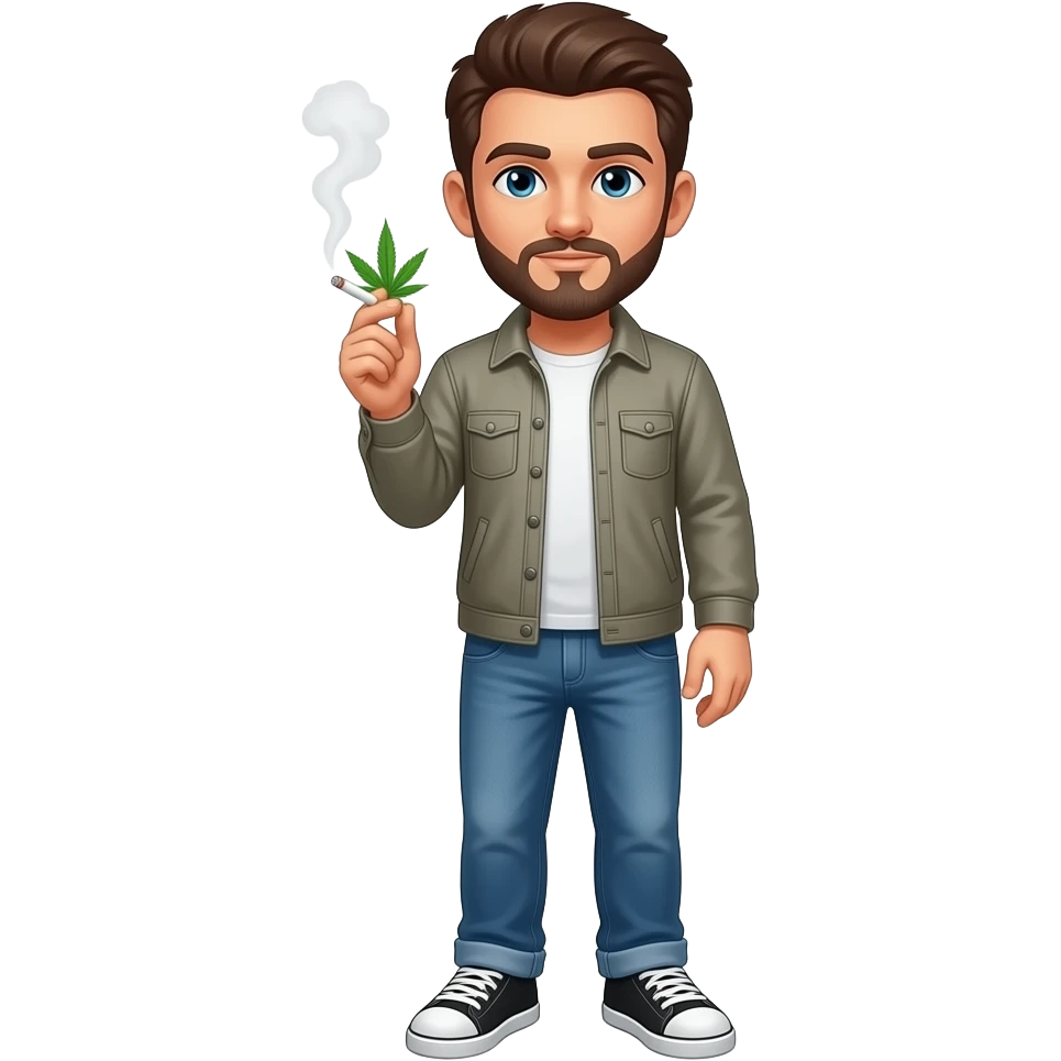Smoking weed emoji