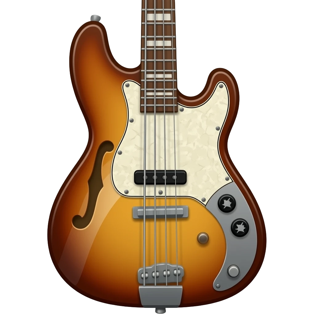 Hofner hollow bass emoji