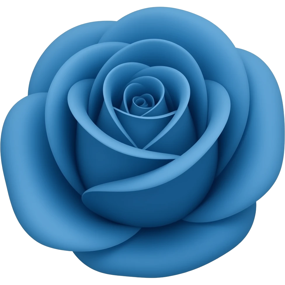 Una rosa azu emoji