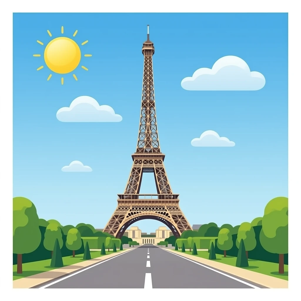 Modern Age - Eiffel Tower emoji