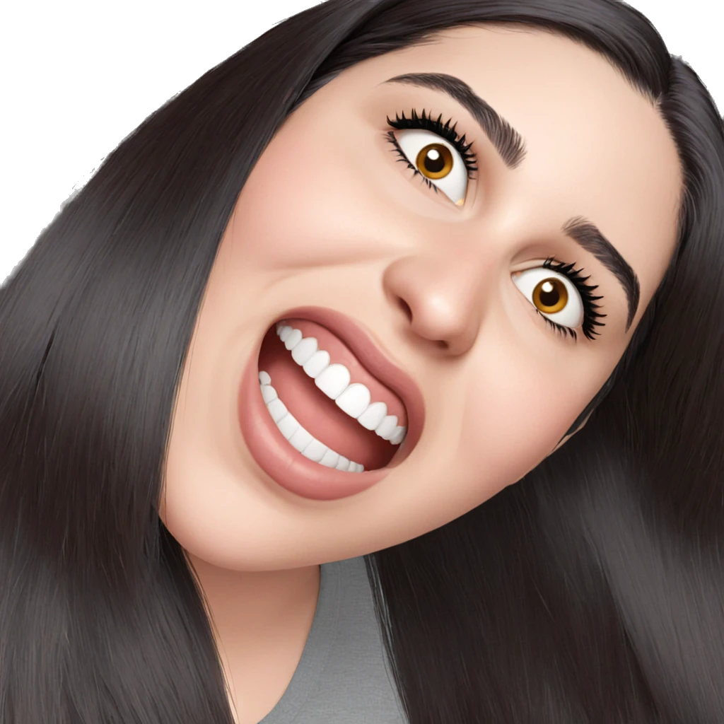 realistic portrait of girl emoji