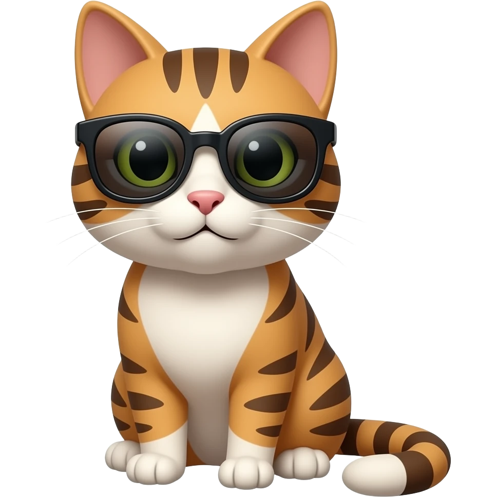 Cat wearing sunglasses emoji