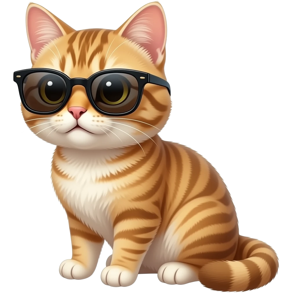 Cat wearing sunglasses emoji