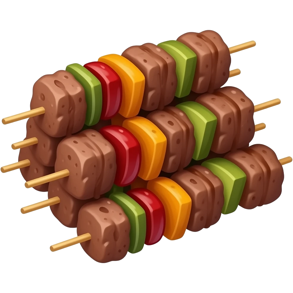 bbq churrasco kebabs pile emoji