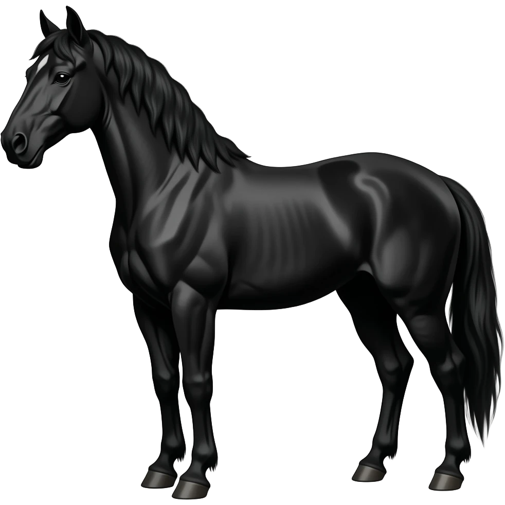 Thar and black horse emoji combine emoji