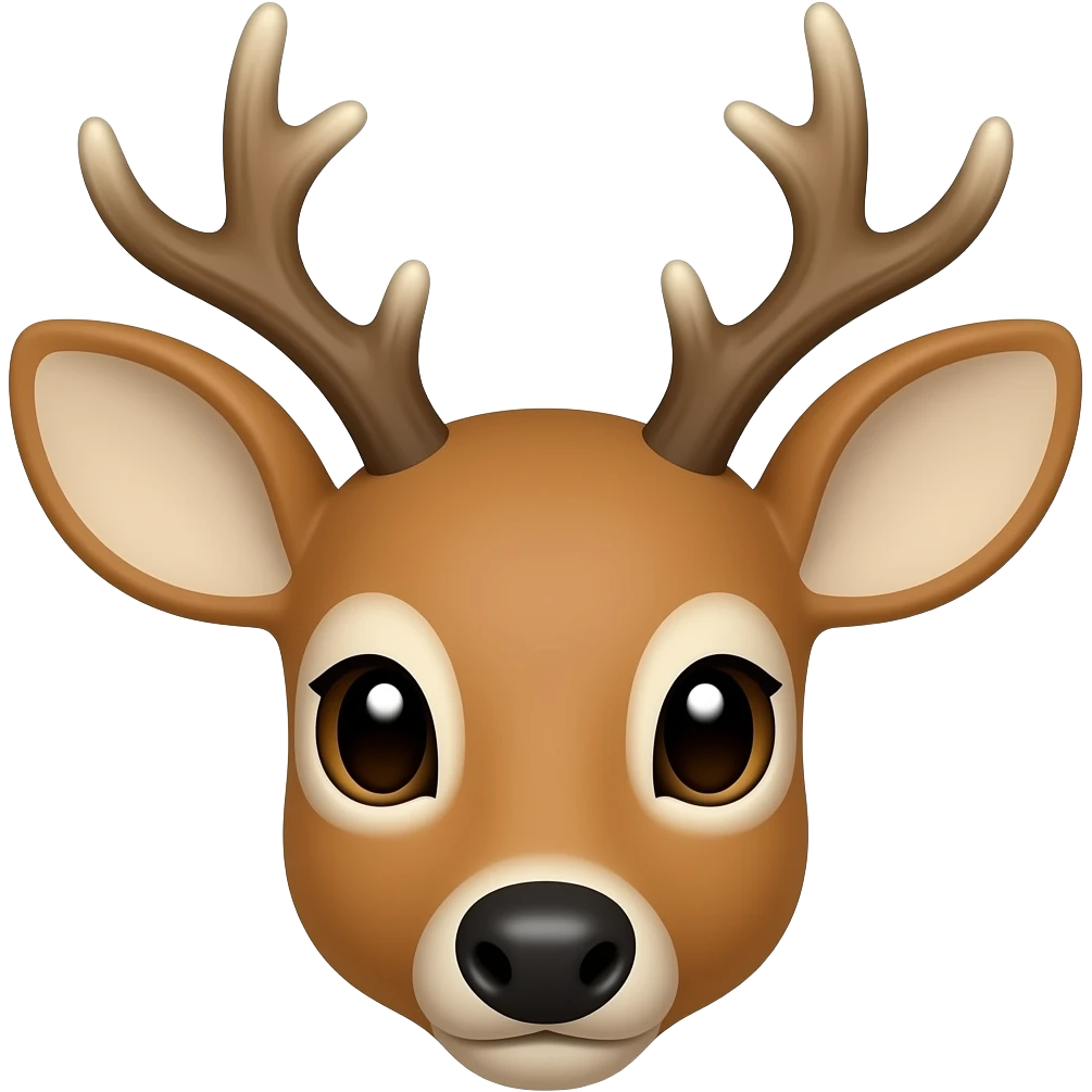 deer face emoji