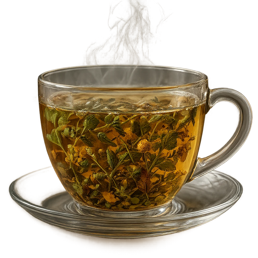 TAZZA DI TISANA DRENANTE, IPERREALISTICA 4K emoji