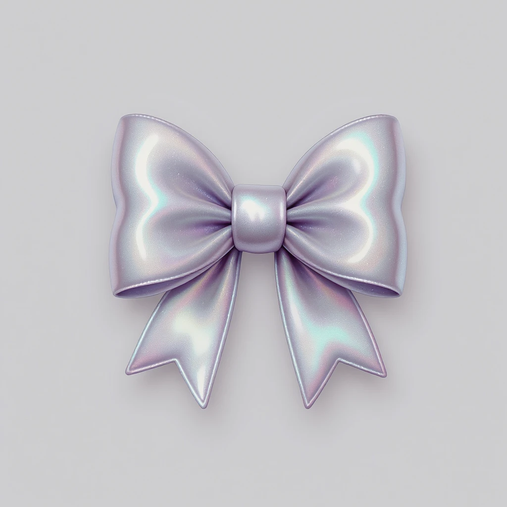 kpop bow emoji, cute and shiny, no background emoji