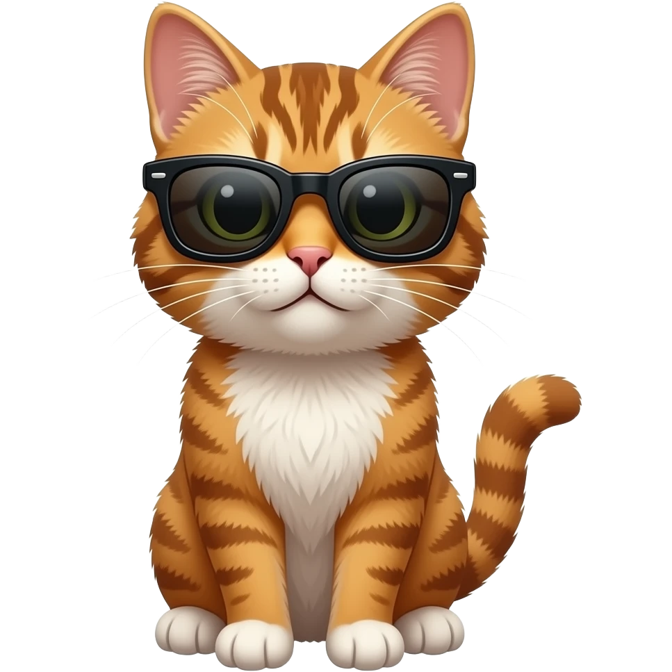 Cat wearing sunglasses emoji