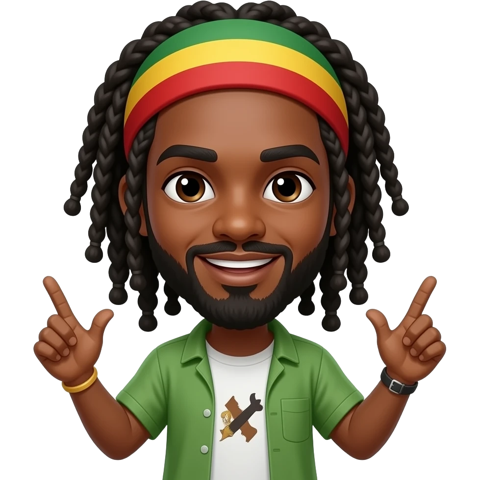 Reggae dance emoji