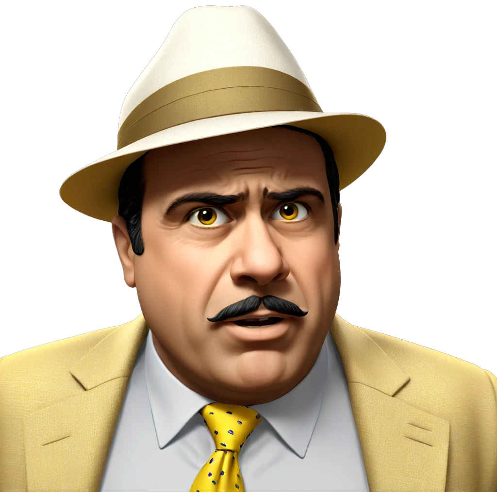 dapper look with yellow necktie emoji