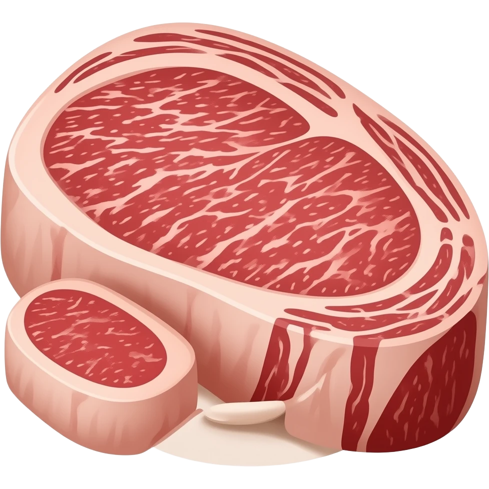 japanese wagyu A5 premium steak with high marble socre emoji