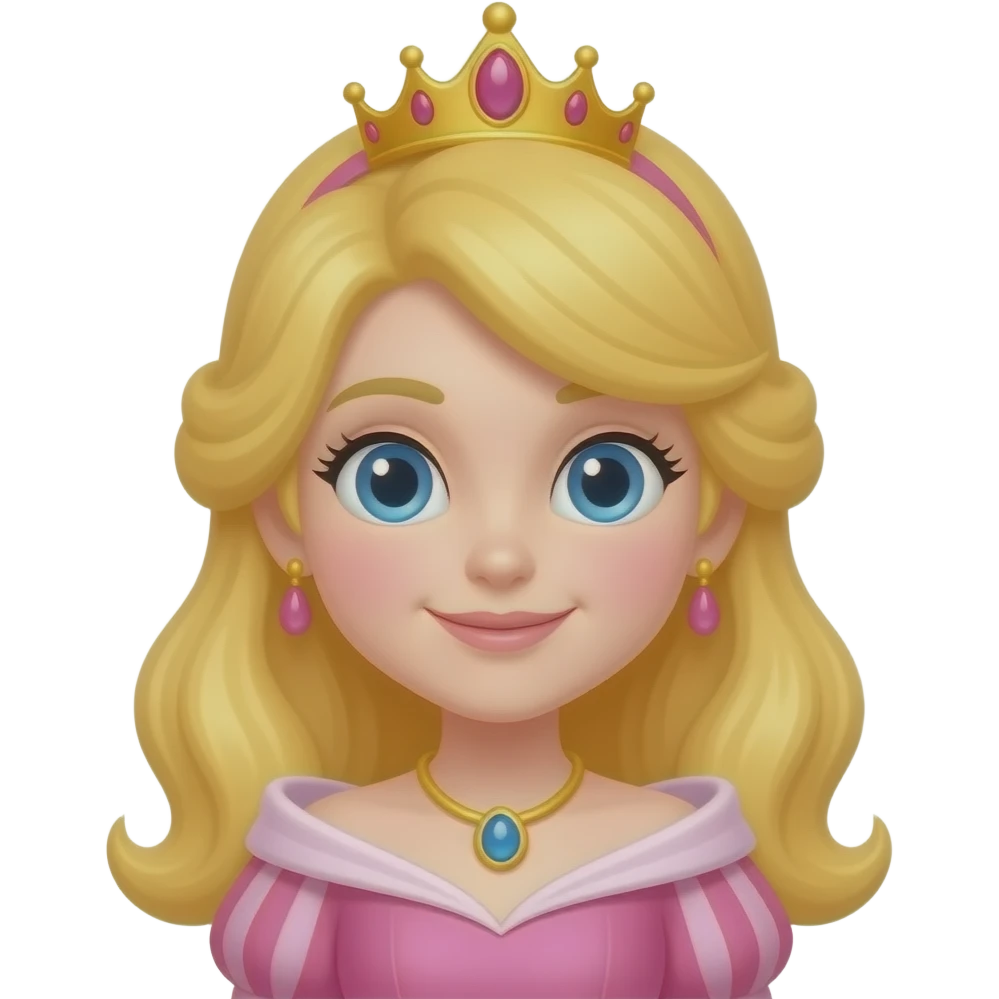 Princess, peach emoji