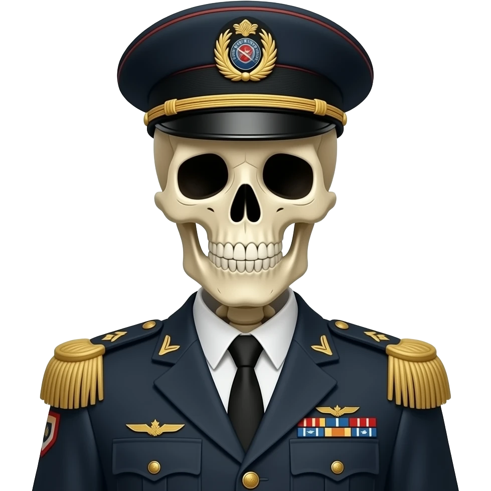 Skeletons in Uniforms emoji