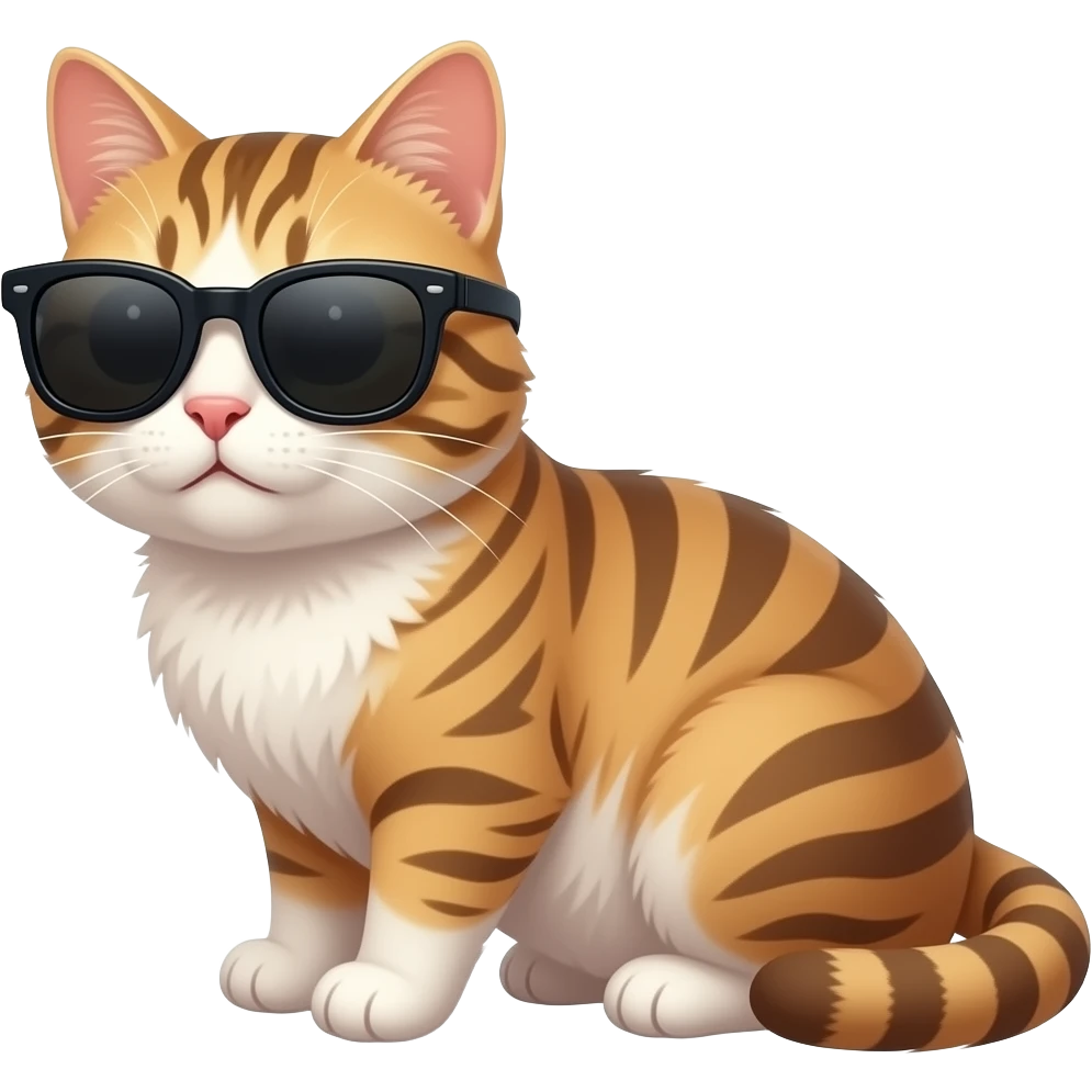 Cat wearing sunglasses emoji