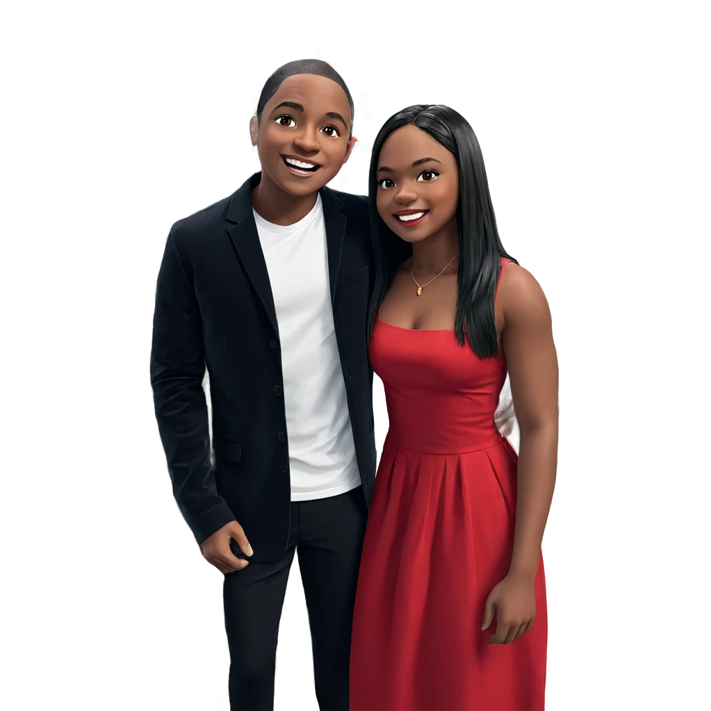 boy in red dress emoji