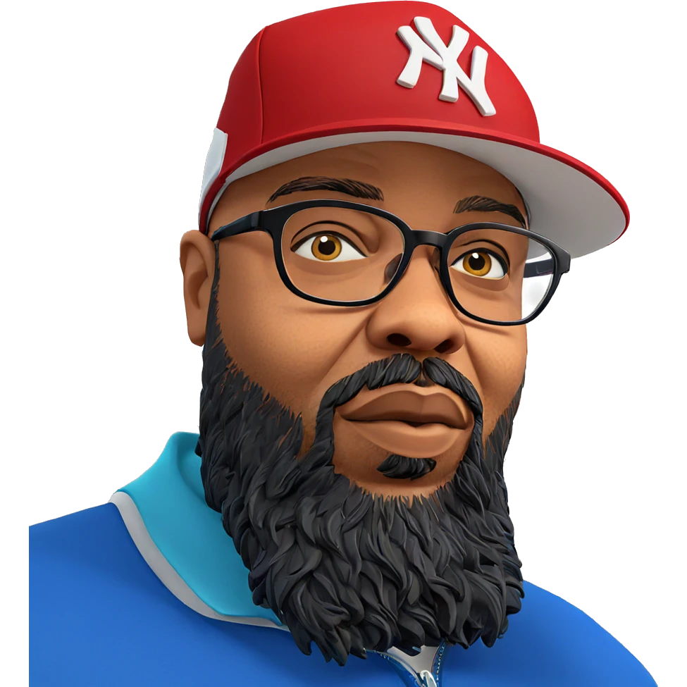man with glasses and beard emoji